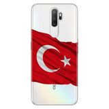 Senada Oppo A5 A9 2020 İle Uyumlu Kılıf Silikon Desenli Tam Koruma Resimli Kapak Al Bayrak