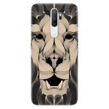 Senada Oppo A5 A9 2020 İle Uyumlu Kılıf Silikon Desenli Tam Koruma Resimli Kapak Altın Aslan Mandala