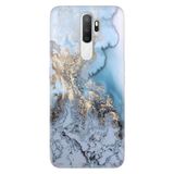 Senada Oppo A5 A9 2020 İle Uyumlu Kılıf Silikon Desenli Tam Koruma Resimli Kapak Antic Marble