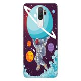 Senada Oppo A5 A9 2020 İle Uyumlu Kılıf Silikon Desenli Tam Koruma Resimli Kapak Astronot