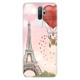 Senada Oppo A5 A9 2020 İle Uyumlu Kılıf Silikon Desenli Tam Koruma Resimli Kapak Eiffel/Paris