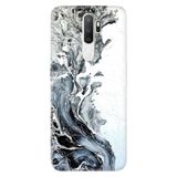 Senada Oppo A5 A9 2020 İle Uyumlu Kılıf Silikon Desenli Tam Koruma Resimli Kapak Granit Mermer