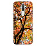 Senada Oppo A5 A9 2020 İle Uyumlu Kılıf Silikon Desenli Tam Koruma Resimli Kapak Huzur Ağacı