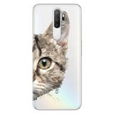 Senada Oppo A5 A9 2020 İle Uyumlu Kılıf Silikon Desenli Tam Koruma Resimli Kapak Kedi Prizma