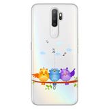 Senada Oppo A5 A9 2020 İle Uyumlu Kılıf Silikon Desenli Tam Koruma Resimli Kapak Kuşlar