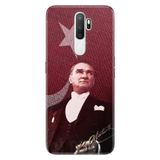 Senada Oppo A5 A9 2020 İle Uyumlu Kılıf Silikon Desenli Tam Koruma Resimli Kapak M.K Atatürk