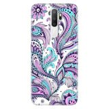 Senada Oppo A5 A9 2020 İle Uyumlu Kılıf Silikon Desenli Tam Koruma Resimli Kapak Mavi Mandala