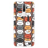 Senada Oppo A5 A9 2020 İle Uyumlu Kılıf Silikon Desenli Tam Koruma Resimli Kapak Nankör Kedi