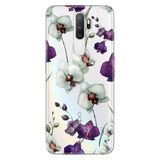 Senada Oppo A5 A9 2020 İle Uyumlu Kılıf Silikon Desenli Tam Koruma Resimli Kapak Orkide Çiçek