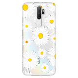 Senada Oppo A5 A9 2020 İle Uyumlu Kılıf Silikon Desenli Tam Koruma Resimli Kapak Papatya