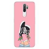 Senada Oppo A5 A9 2020 İle Uyumlu Kılıf Silikon Desenli Tam Koruma Resimli Kapak Pembe Kolej