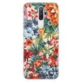Senada Oppo A5 A9 2020 İle Uyumlu Kılıf Silikon Desenli Tam Koruma Resimli Kapak Sanatsal Çiçek