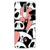 Senada Oppo A5 A9 2020 İle Uyumlu Kılıf Silikon Desenli Tam Koruma Resimli Kapak Sevimli Panda