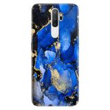 Senada Oppo A5 A9 2020 İle Uyumlu Kılıf Silikon Desenli Tam Koruma Resimli Kapak Simli Ametist Taşı