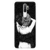 Senada Oppo A5 A9 2020 İle Uyumlu Kılıf Silikon Desenli Tam Koruma Resimli Kapak Siyah Aşk