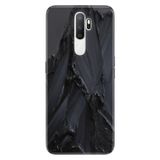 Senada Oppo A5 A9 2020 İle Uyumlu Kılıf Silikon Desenli Tam Koruma Resimli Kapak Siyah Beton
