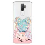 Senada Oppo A5 A9 2020 İle Uyumlu Kılıf Silikon Desenli Tam Koruma Resimli Kapak Uzaydan Gelen Kız