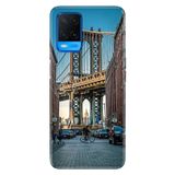 Senada Oppo A54 4G İle Uyumlu Kılıf Silikon Desenli Tam Koruma Resimli Kapak Brooklyn Köprüsü