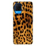 Senada Oppo A54 4G İle Uyumlu Kılıf Silikon Desenli Tam Koruma Resimli Kapak Leopar Kürk