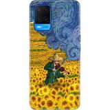 Senada Oppo A54 4g Kılıf Desenli Baskılı Tpu Rubber Kapak Art Deco - 001-Renkli