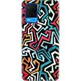 Senada Oppo A54 4g Kılıf Desenli Baskılı Tpu Rubber Kapak Graffiti - 001-Renkli