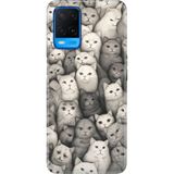 Senada Oppo A54 4g Kılıf Desenli Baskılı Tpu Rubber Kapak Karakalem Kedi - 001-Renkli
