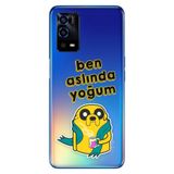Senada Oppo A55 4G ile Uyumlu Kılıf Desenli Baskılı Silikon Ben Aslında Yoğum