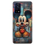 Senada Oppo A55 4G ile Uyumlu Kılıf Resimli Desenli Silikon 05MickeySmile1111