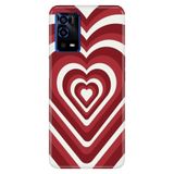 Senada Oppo A55 4G ile Uyumlu Kılıf Resimli Desenli Silikon Kalp