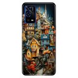 Senada Oppo A55 4G ile Uyumlu Kılıf Resimli Desenli Silikon Köy