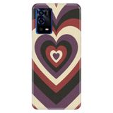 Senada Oppo A55 4G ile Uyumlu Kılıf Resimli Desenli Silikon Mat Kalpler