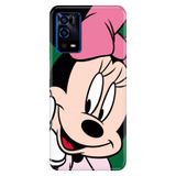 Senada Oppo A55 4G ile Uyumlu Kılıf Resimli Desenli Silikon Minnie Smile