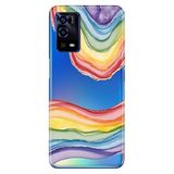Senada Oppo A55 4G ile Uyumlu Kılıf Resimli Desenli Silikon Rainbow Ametist