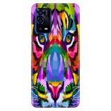 Senada Oppo A55 4G ile Uyumlu Kılıf Resimli Desenli Silikon Retro Aslan