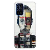 Senada Oppo A55 4G İle Uyumlu Kılıf Silikon Desenli Tam Koruma Resimli Kapak Art Collage