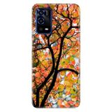 Senada Oppo A55 4G İle Uyumlu Kılıf Silikon Desenli Tam Koruma Resimli Kapak Huzur Ağacı