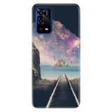 Senada Oppo A55 4G İle Uyumlu Kılıf Silikon Desenli Tam Koruma Resimli Kapak Tren Yolu