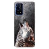 Senada Oppo A55 4G İle Uyumlu Kılıf Silikon Desenli Tam Koruma Resimli Kapak Vahşi Kurt