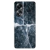 Senada Oppo A58 Silikon İle Uyumlu Kılıf Dekoratif Silikon Baskılı Kapak Bells Mermer