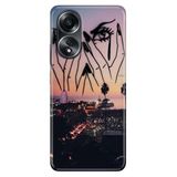 Senada Oppo A58 Silikon İle Uyumlu Kılıf Dekoratif Silikon Baskılı Kapak Cloud Girl