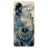 Senada Oppo A58 Silikon İle Uyumlu Kılıf Dekoratif Silikon Baskılı Kapak Dubai Manzara