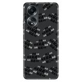 Senada Oppo A58 Silikon İle Uyumlu Kılıf Dekoratif Silikon Baskılı Kapak Hahaha
