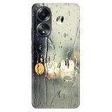 Senada Oppo A58 Silikon İle Uyumlu Kılıf Dekoratif Silikon Baskılı Kapak Yağmurlu Bir Akşam
