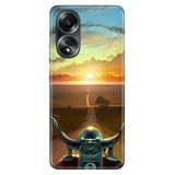 Senada Oppo A58 Silikon Uyumlu İle Uyumlu Kılıf Dekoratif Silikon Baskılı Kapak