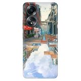 Senada Oppo A58 Uyumlu Silikon İle Uyumlu Kılıf Dekoratif Silikon Baskılı Kapak 3D Anime