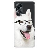Senada Oppo A58 Uyumlu Silikon İle Uyumlu Kılıf Dekoratif Silikon Baskılı Kapak Prof Dog