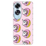 Senada Oppo A60 İle Uyumlu Kılıf Desenli Baskılı Silikon Unicorn Donut
