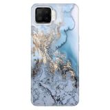 Senada Oppo A73 İle Uyumlu Kılıf Silikon Desenli Tam Koruma Resimli Kapak Antic Marble