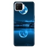 Senada Oppo A73 İle Uyumlu Kılıf Silikon Desenli Tam Koruma Resimli Kapak Dolunay Deniz