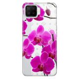 Senada Oppo A73 İle Uyumlu Kılıf Silikon Desenli Tam Koruma Resimli Kapak Mor Orkide